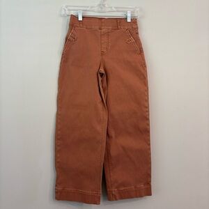 SPANX: STRETCH TWILL CROPPED WIDE-LEG PANT IN HICKORY